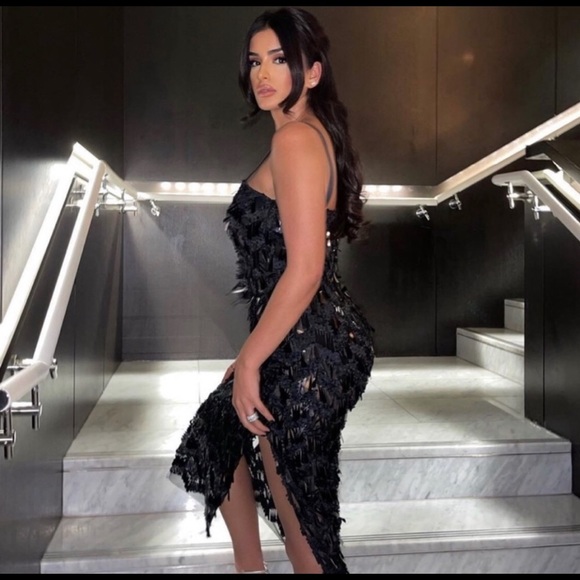 NWT ZARA BLACK SEQUIN CAMISOLE - Picture 5 of 12